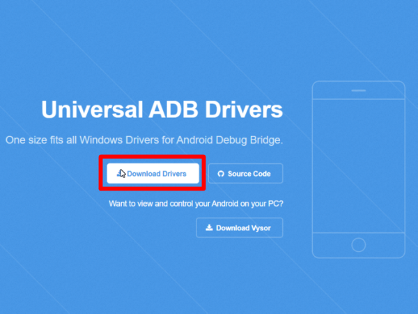 Universal ADB Driversのダウンロード